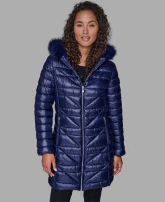 KARL LAGERFELD PARIS Women's Long Puffer Coat - Macy's