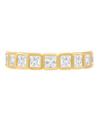 White Sapphire Band Ring (1-5/8 ct. t.w.) in 14k Yellow Gold-Plated Sterling Silver