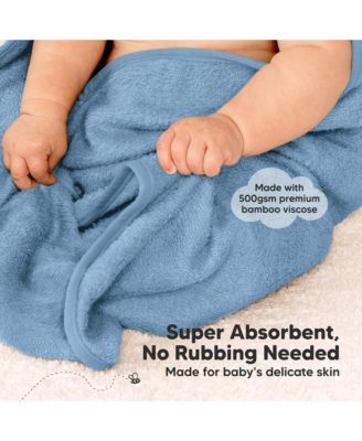 Snuggle Baby Towels with Hood for Newborn Girls, Boys, Toddlers, Soft & Absorbent Hooded Baby Bath Towels