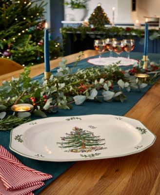 Christmas Tree Oval Platter