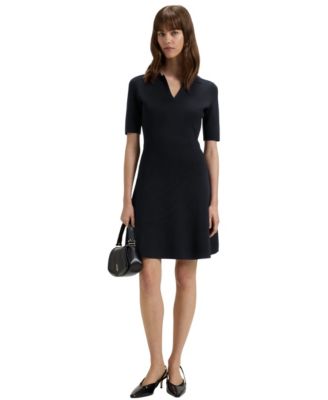 Women's Knitted Skipper Collar Dress