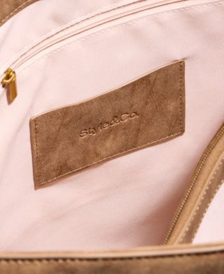 Stud Nubuck Large Tote, Macy's Exclusive