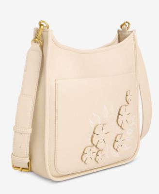Applique Floral Dip Crossbody Bag, Macy's Exclusive