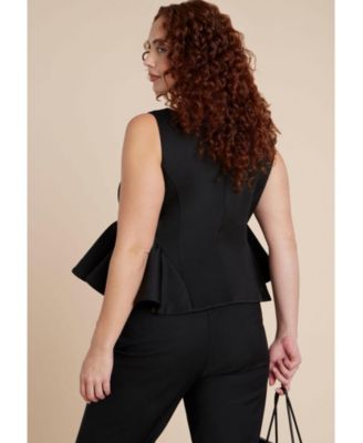 Women's Flared Peplum Top