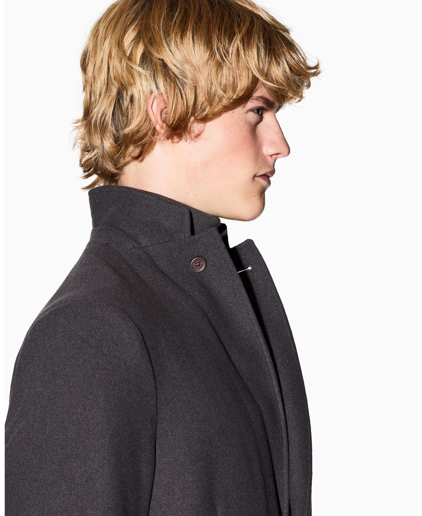 Мужской пиджак A|X Armani Exchange Cozy Lab Wool Pockets Blazer, цвет: Тёмный серый — фото 7