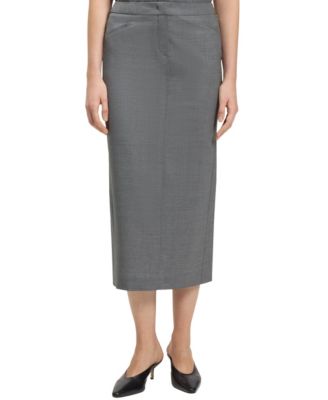 Hugo Boss - Women's Melange Virgin Wool Pencil Skirt