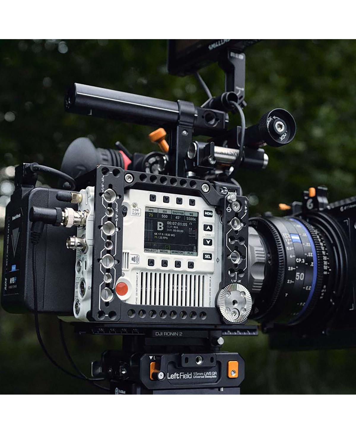 Bright Tangerine Right Side Horse Shoe Plate for Red V-raptor Camera, Black