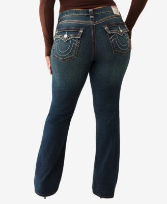 Plus Size Becca Mid Rise Bootcut Super T Flap Jeans