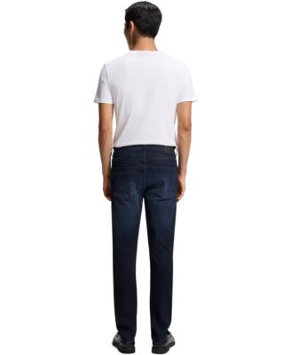 Men's Dark-Blue Stretch Denim Delaware Slim-Fit Jeans