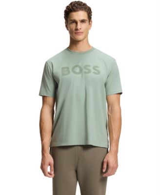 Men's Stretch Cotton Tonal Logo Relaxed-Fit T-Shirt
