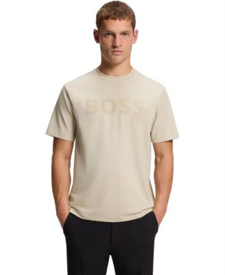 Men's Stretch Cotton Tonal Logo Relaxed-Fit T-Shirt