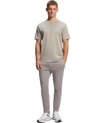 Men's Reflective Detail Regular-Fit Tracksuit Bottom Pants