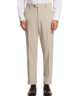 Men's Virgin Wool Cotton Tapered-Fit Pants