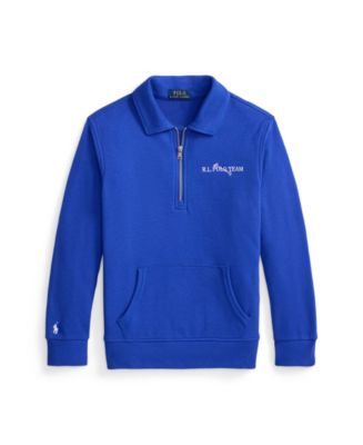 Polo Ralph Lauren Boys' 8-20 Polo Team Terry Collared Sweatshirt