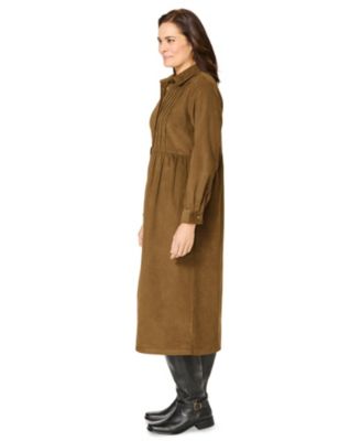 Women's Within Button Front Corduroy Dress