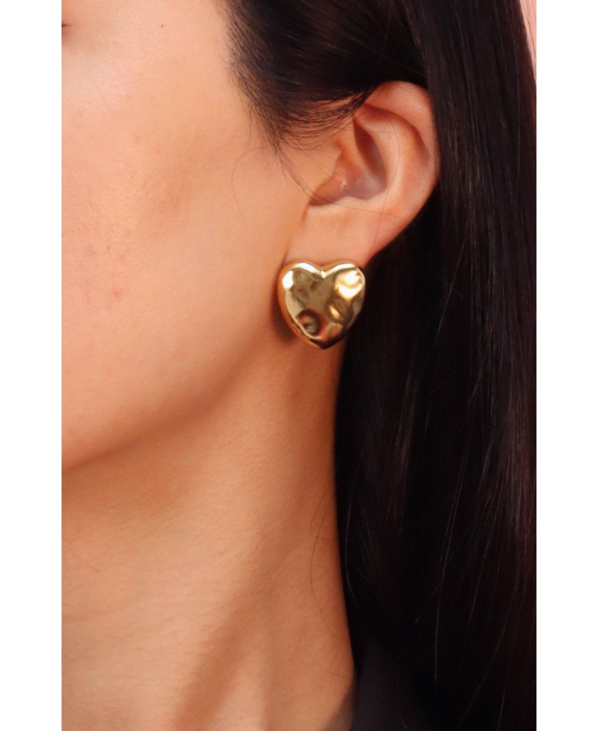 Retro Chic Heart of Eden Stud Earrings