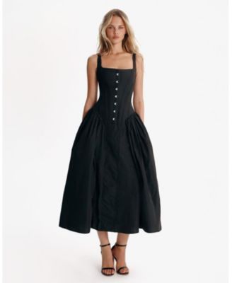 Women's Corset Midi Dress