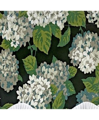 Hydrangea Ruffled Provance valance 3in Rod Pocket Curtains