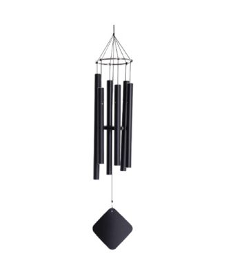 Quartal Soprano Wind Chimes, Black, 30in