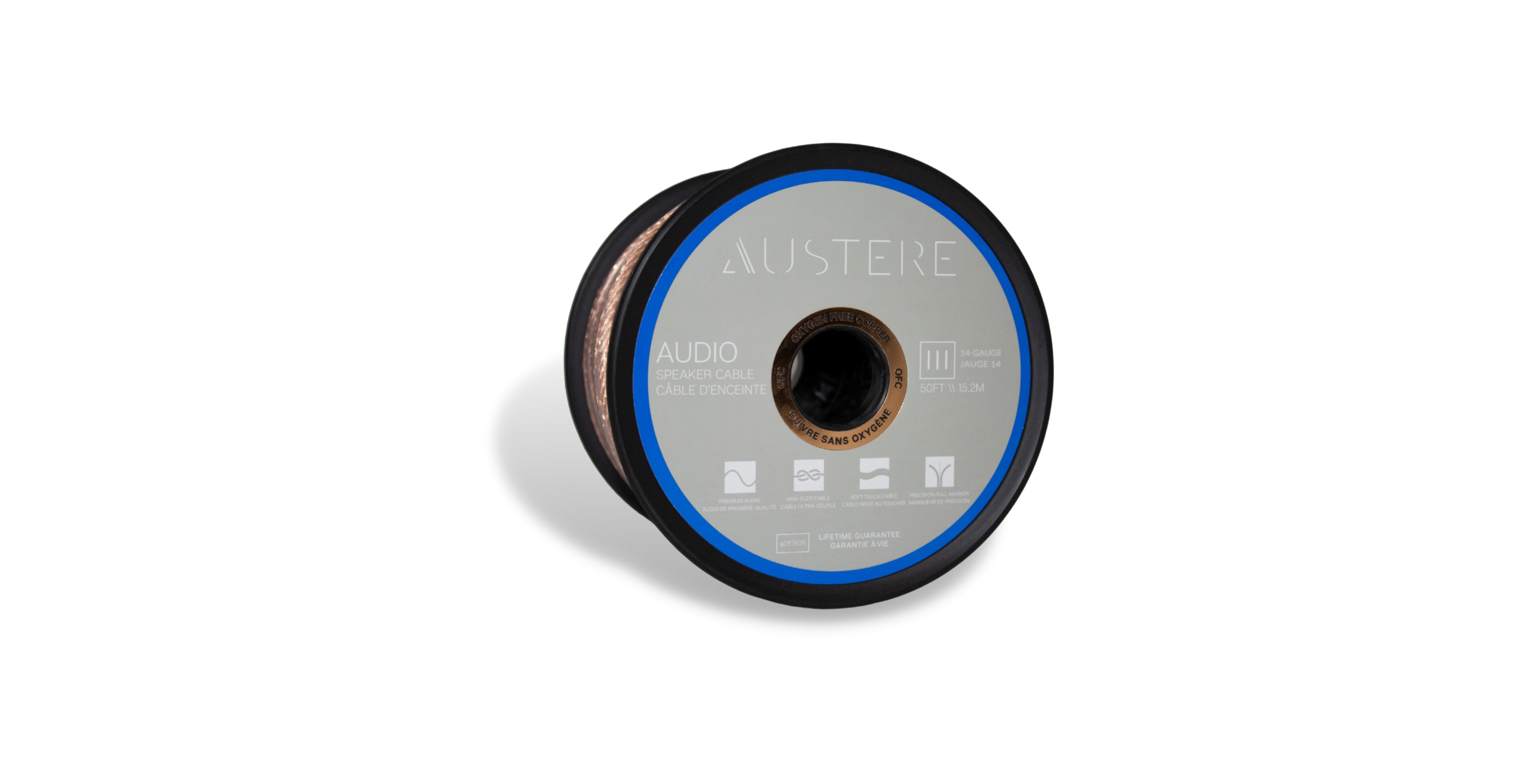 Austere Iii Series 14-Gauge Flexible Oxygen-Free Copper Speaker Cable