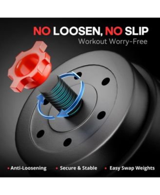 45LB 4-in-1 Adjustable Dumbbell Set