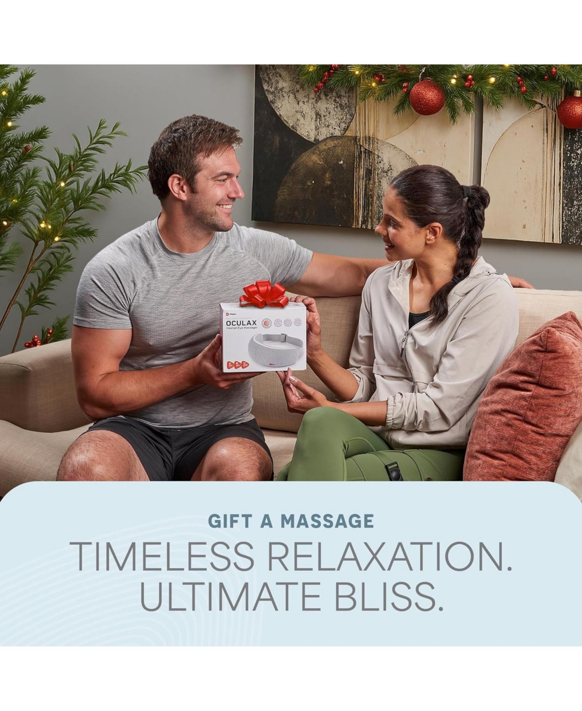 LifePro Eye Massager with Heat & Vibration - 4 Soothing Modes, Rechargeable, Bluetooth Music