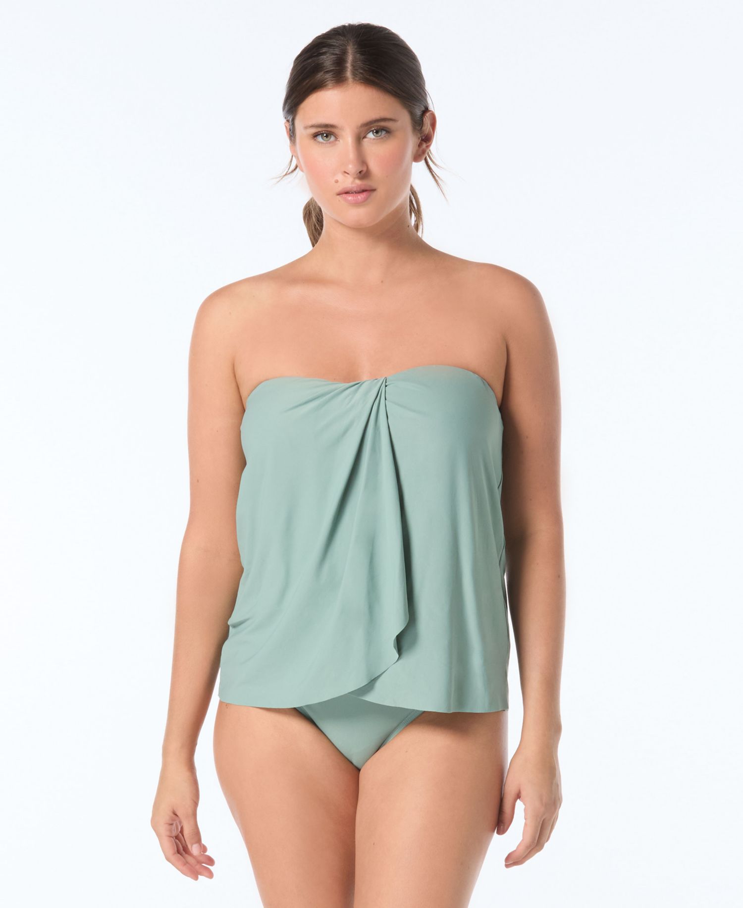 Women's Contours Clarity Bra-Sized Bandeau Tankini Top