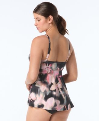 Women's Contours Diamond Wrap Tankini Top