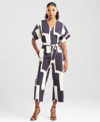 Natori - Women's Printed V-Neck Jumpsuit