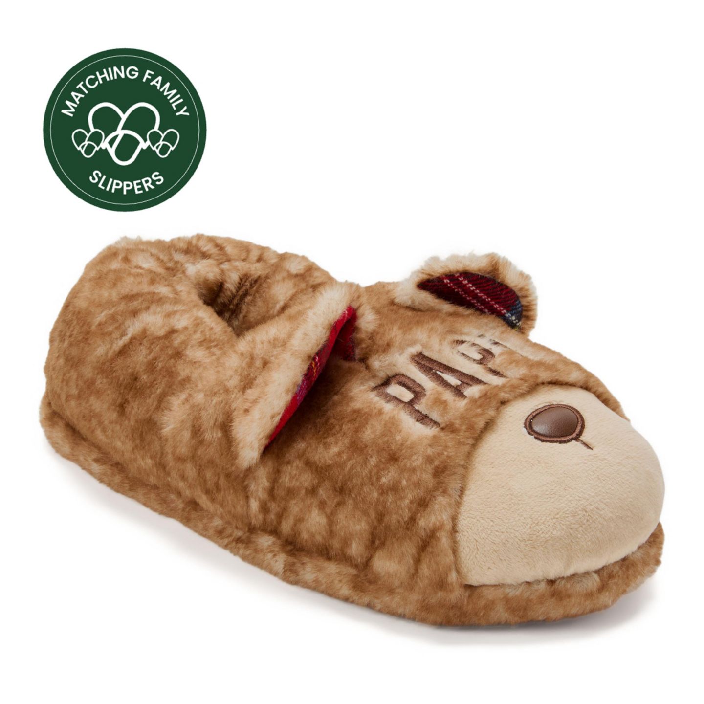 Мужские тапочки Dearfoams Papa Bear Closed Back Slipper, цвет: Морозный — фото 13