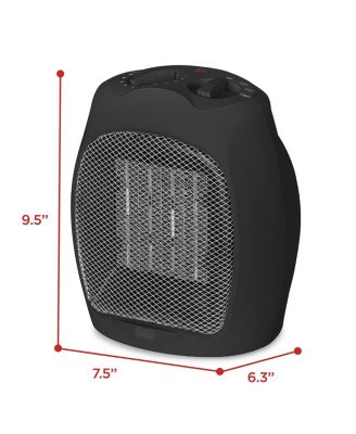 Black+Decker 1500W Portable Space Heater, Black