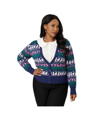 Women's Cropped Knit Cardigan