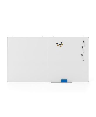 Xander Dry Erase Board for Wall with Aluminum Whiteboard Frame and Removable Marker Tray, 3 Markers, 1 Eraser, 6 Magnets Included