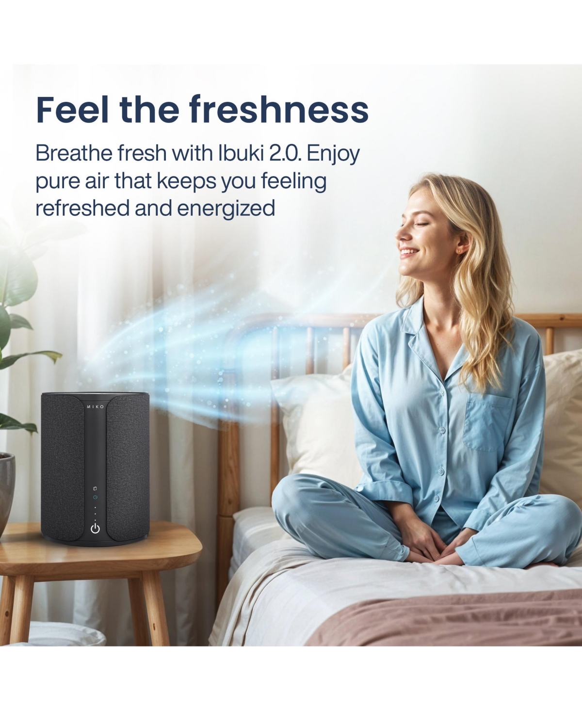 Miko Smart Home Air Purifier with App Control & Oil Diffuser – Covers up to 925 sq ft