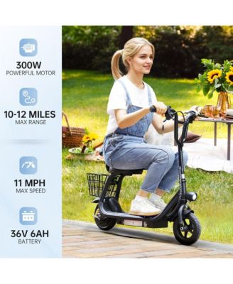8-Inch Kids Electric Scooter with 11 MPH, 12-Mile Range & 3 Speed Modes, Parent-Approved