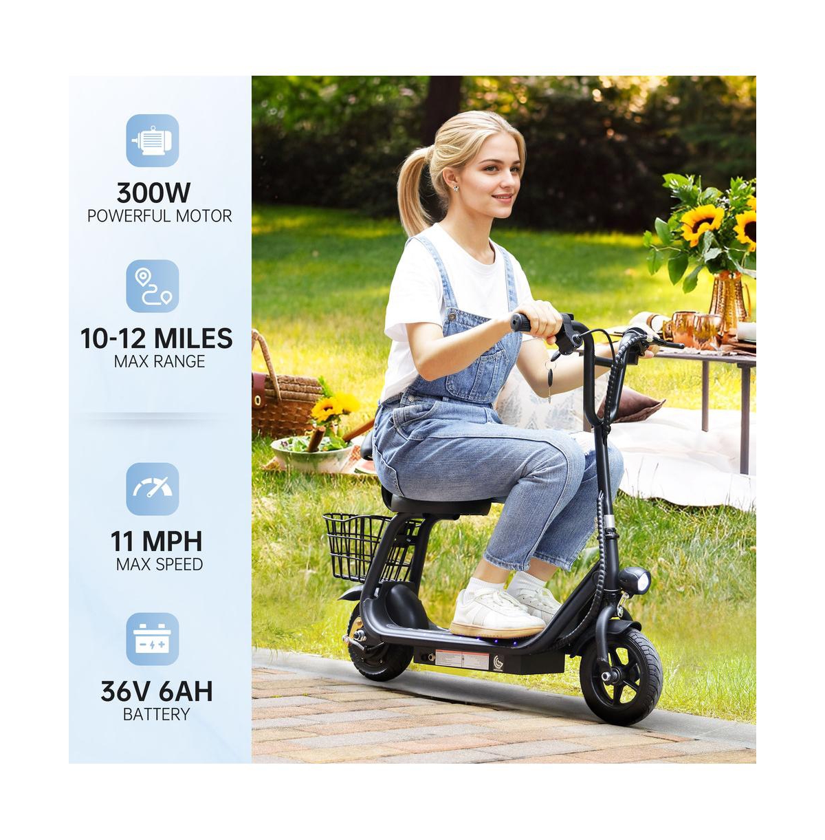 Artudatech 8 inch Kids Electric Scooter with 11 Mph, 12-Mile Range & 3 Speed Modes | Parent-Approved