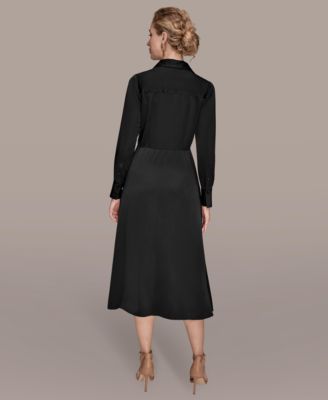 Women's Tie Front Shirt Dress