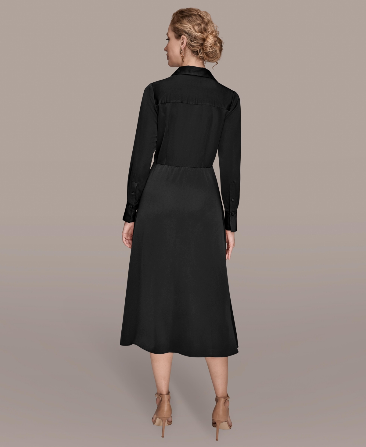 Donna Karan New York Women's Tie Front Shirt Dress