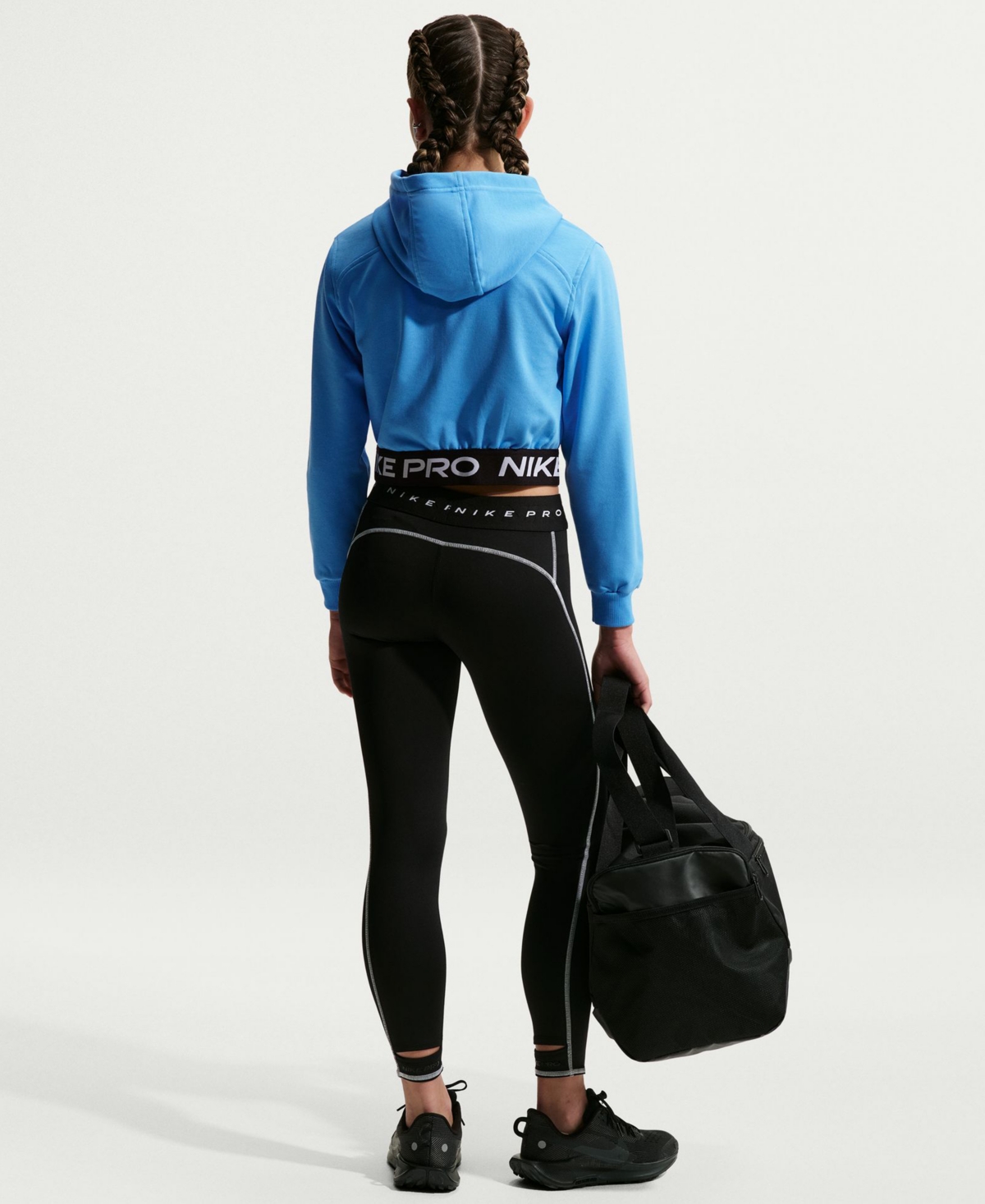 Nike Big Girls Pro Fleece Dri-fit Full-Zip Hoodie