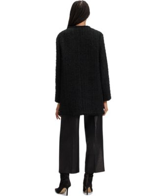 Women's Velvet Tweed Oversized-Fit Blazer