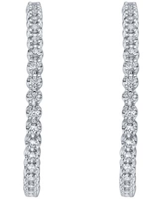 White Diamond Earrings (2 ct. t.w.) in 10k White Gold