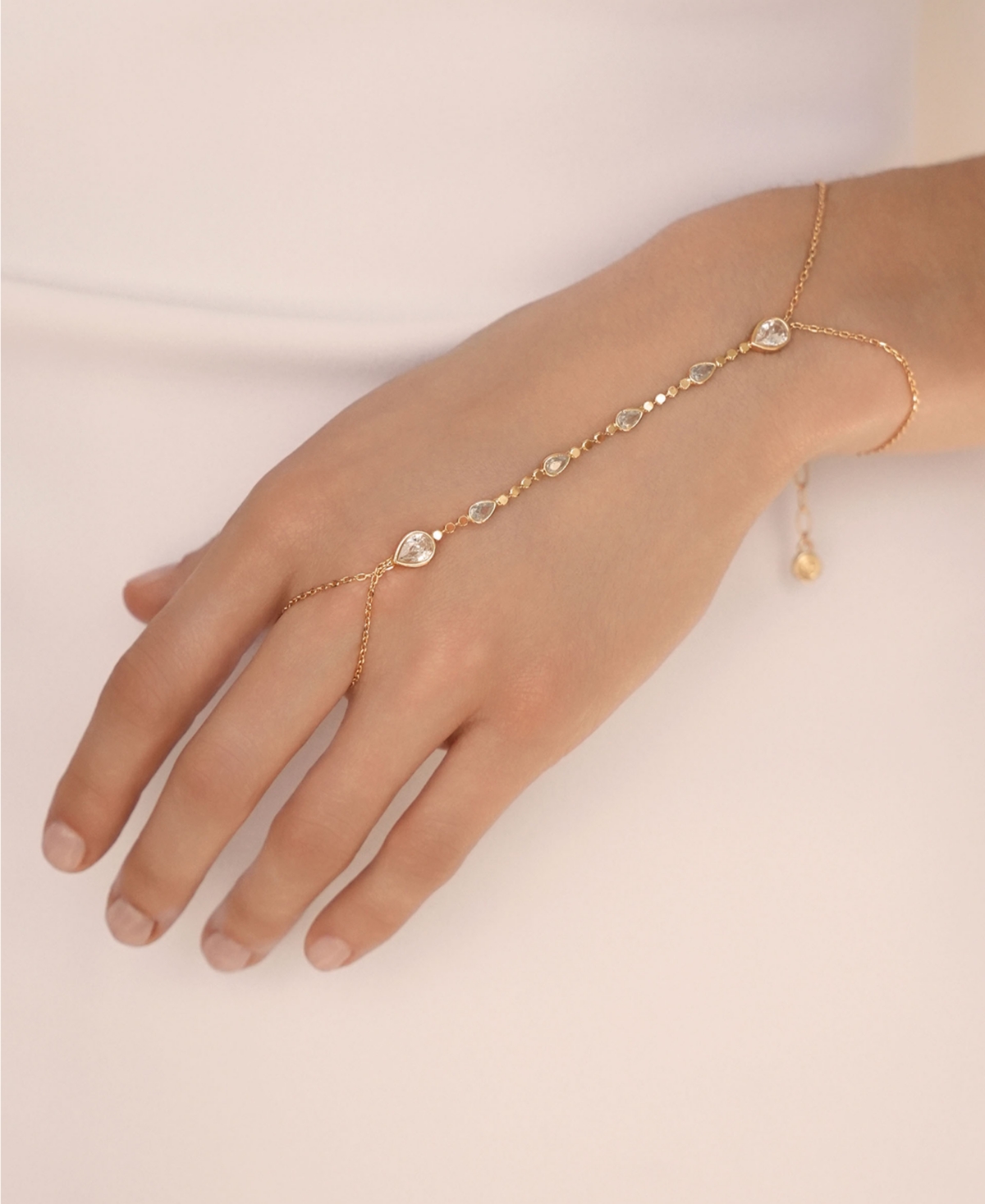 Ettika Dripping Crystal Hand Chain