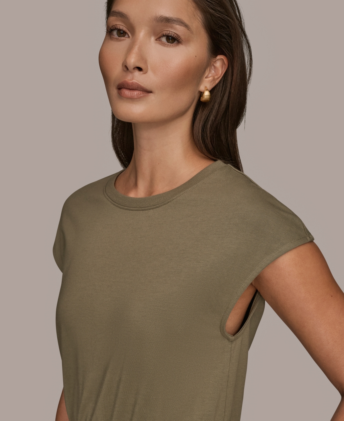 Donna Karan Weekend Women's Cap Sleeve Crewneck Dress
