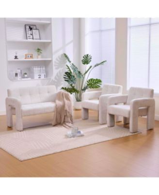  Nordic Modern Double Armchair Sofa for Living Room & Bedroom