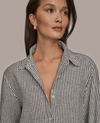 Women's Collared Button Front Shirt