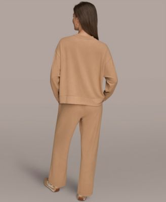 Women's Brushed Jersey Long Sleeve Crew Neck Top