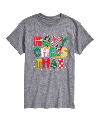 AIRWAVES - Men's Disney Happy Christmas Icons Short-Sleeve Graphic T-Shirt