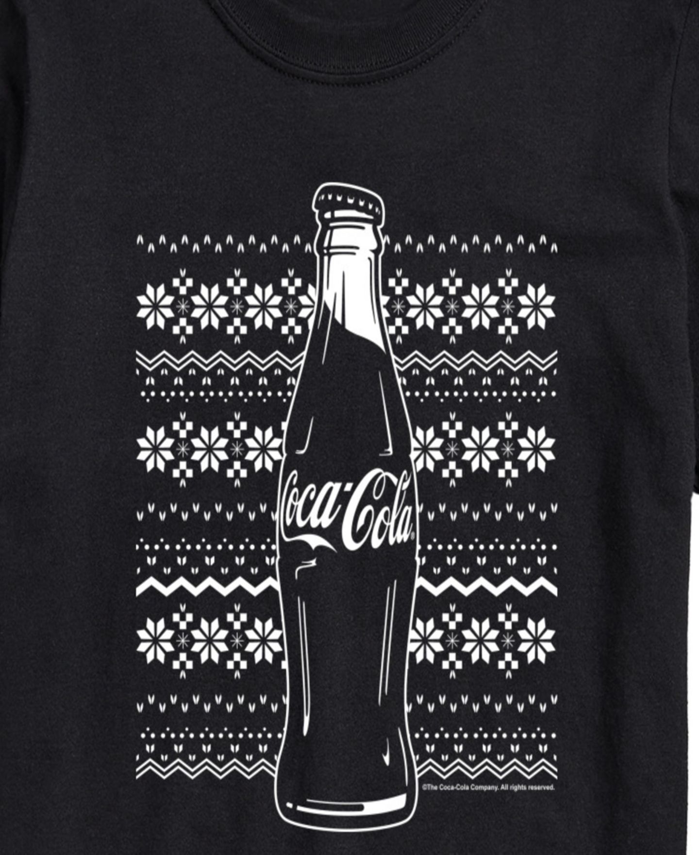 Мужская футболка AIRWAVES Coca-Cola Holiday Short-Sleeve Graphic, цвет: Чёрный — фото 3