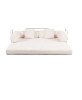 Streamdale Cream color sofa for living room, apartment, bedroom, and compact room