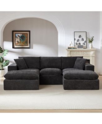  Modern Chenille Cloud Sofa - Freely Combinable, Comfortable Living Room Furniture